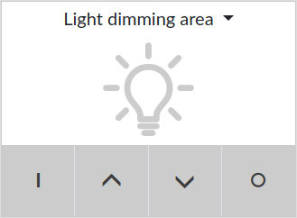 This function controls a dimming actuator.